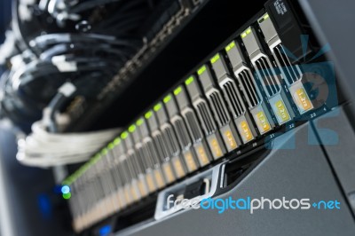 Network Servers Stock Photo