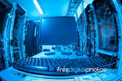 Network Servers Stock Photo