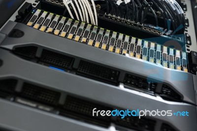 Network Servers Stock Photo