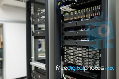 Network Servers Stock Photo