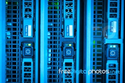 Network Servers Stock Photo