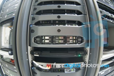 Network Servers Stock Photo