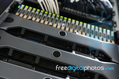 Network Servers Stock Photo