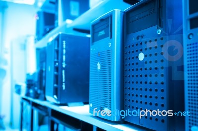 Network Servers Stock Photo