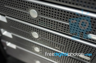 Network Servers Stock Photo