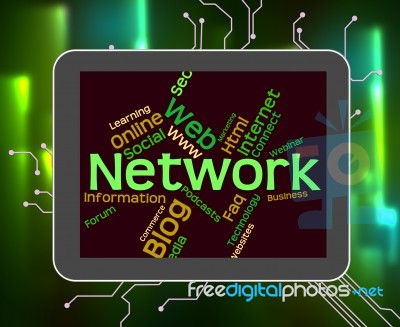 Network Word Represents Technology Computing And Web Stock Image