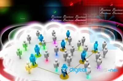 Networking People Stock Image