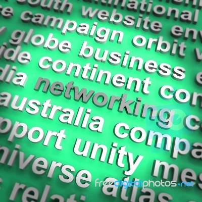 Networking Word Stock Image