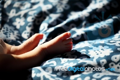 New Born Baby Feet, Footprint Stock Photo