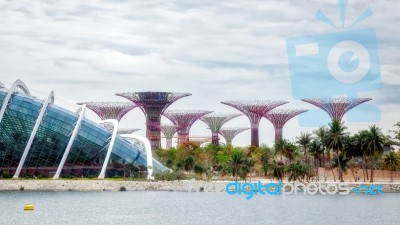 New Botanical Gardens Under Construction In Singapore Stock Photo