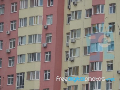 New Buildings Are Being Built Residential Buildings Stock Photo