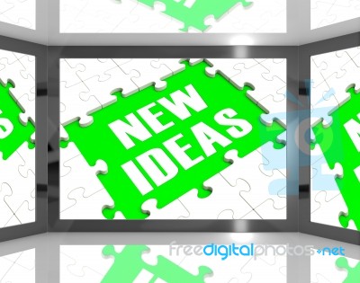 New Ideas On Screen Showing Improved Ideas Stock Image