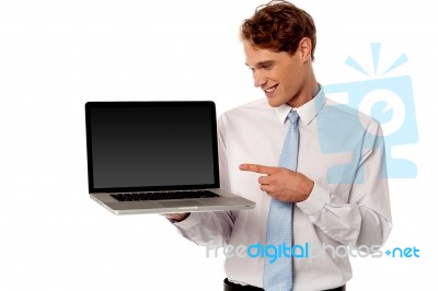 New Latest Technology Laptop In Market Stock Photo