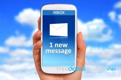 New Message Stock Photo