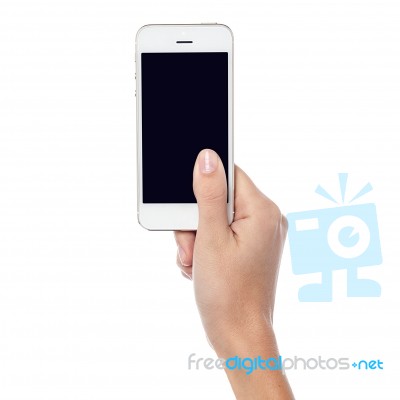 New Mobile Handset Is Out For Sale Stock Photo