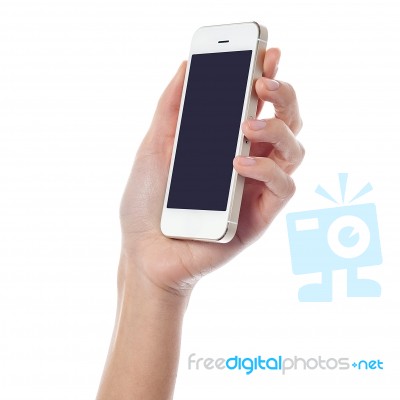 New Mobile Handset Is Out For Sale Stock Photo