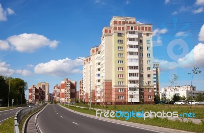 New Residential Area In The City Stock Photo