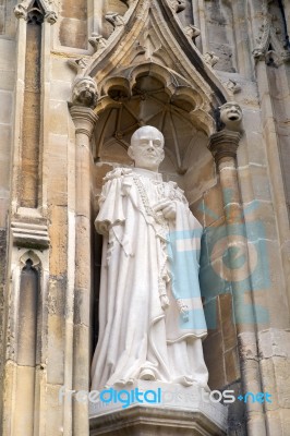 New Statue Of Prince Philip At Canterbury Cathedral Stock Photo