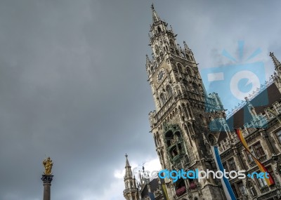 New Town Hall In Munich Stock Photo