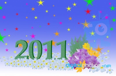 New Year 2011 Stock Image