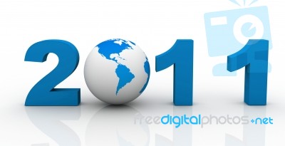 New Year 2011 Stock Image