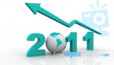 New Year 2011 Stock Image