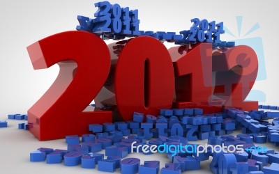 New Year 2012 Stock Image