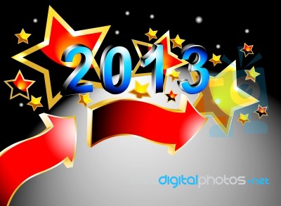 New Year 2013 Stock Image