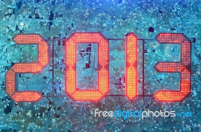 New Year 2013 Celebration Stock Photo