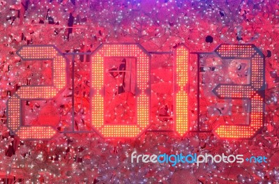 New Year 2013 Celebration Stock Photo