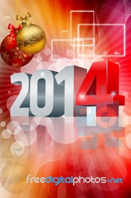 New Year 2014 Stock Image