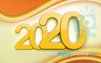 New Year 2020 Calender Stock Image