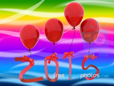 New Year Represents Two Thousand Fifteen And 2015 Stock Image