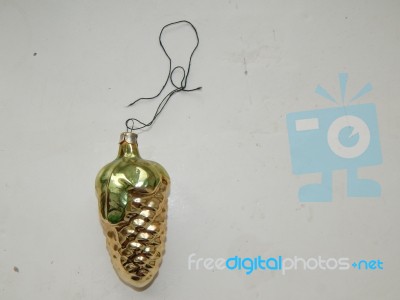 New Year's Toys For Decorating A Christmas Tree For The New Year… Stock Photo