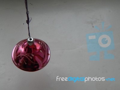 New Year's Toys For Decorating A Christmas Tree For The New Year… Stock Photo