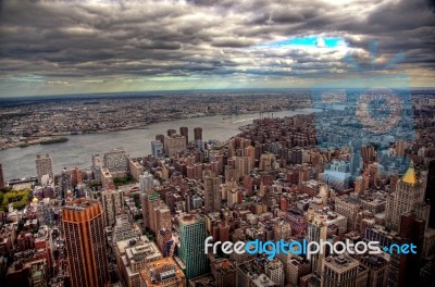 New York City Storm Stock Photo