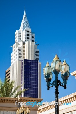 New York New York Hotel And Casino Las Vegas Stock Photo