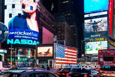 New York Times Square Stock Photo