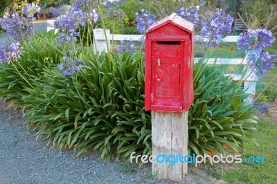 New Zealand Post Box Stock Photo