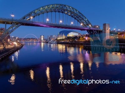 Newcastle Upon Tyne, Tyne And Wear/uk - January 20 : View Of The… Stock Photo