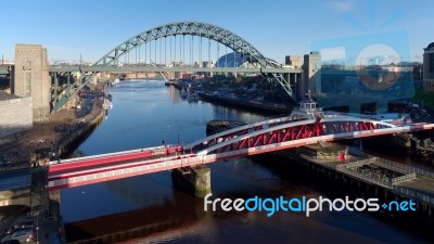 Newcastle Upon Tyne, Tyne And Wear/uk - January 20 : View Of The… Stock Photo