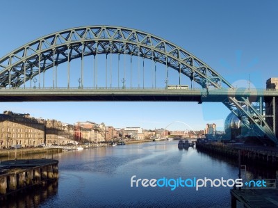 Newcastle Upon Tyne, Tyne And Wear/uk - January 20 : View Of The… Stock Photo