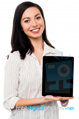 Newly Launched Tablet Device In The Market Stock Photo