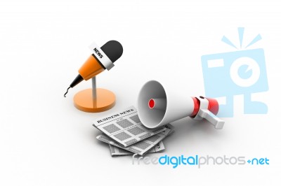 News Media Stock Image