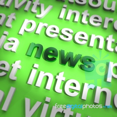 News Word Stock Image