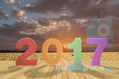 News Year 2017 Background Stock Photo