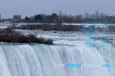 Niagara And The Falls Stock Photo