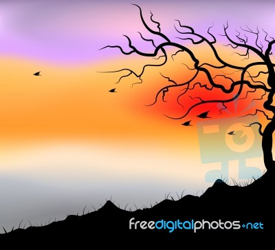 Nightfall Scene Stock Image