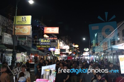 Nighttime Bangkok Stock Photo