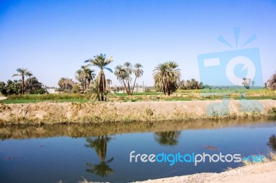 Nile Canal Stock Photo